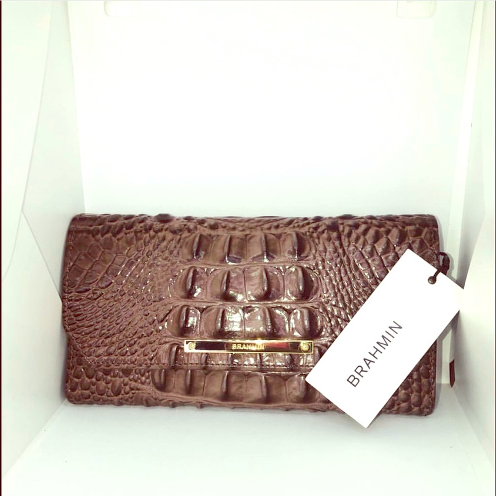 NWT Brahmin Melbourne Soft Checkbook Wallet